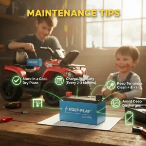 Helpful tips for extending the life of a 12v battery for ride on toys.