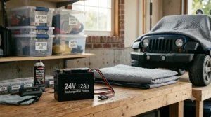 Proper winter storage and maintenance of a 24v battery for ride on toys.