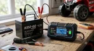 A high speed fast charger for ride on toys battery restoration and quick turnaround power supply