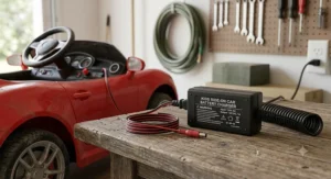 A replacement power supply and battery charger for a kids electric ride on car