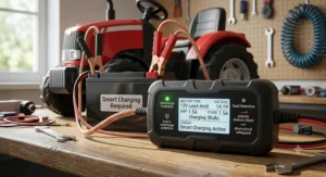 An automatic smart charger for ride on toys featuring built in overcharge protection